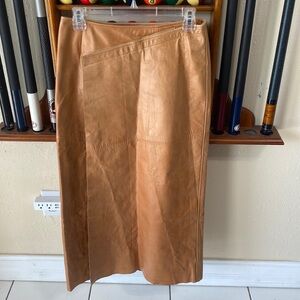 Vintage Hugo Buscati collection leather skirt PRICE FIRM